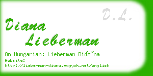 diana lieberman business card